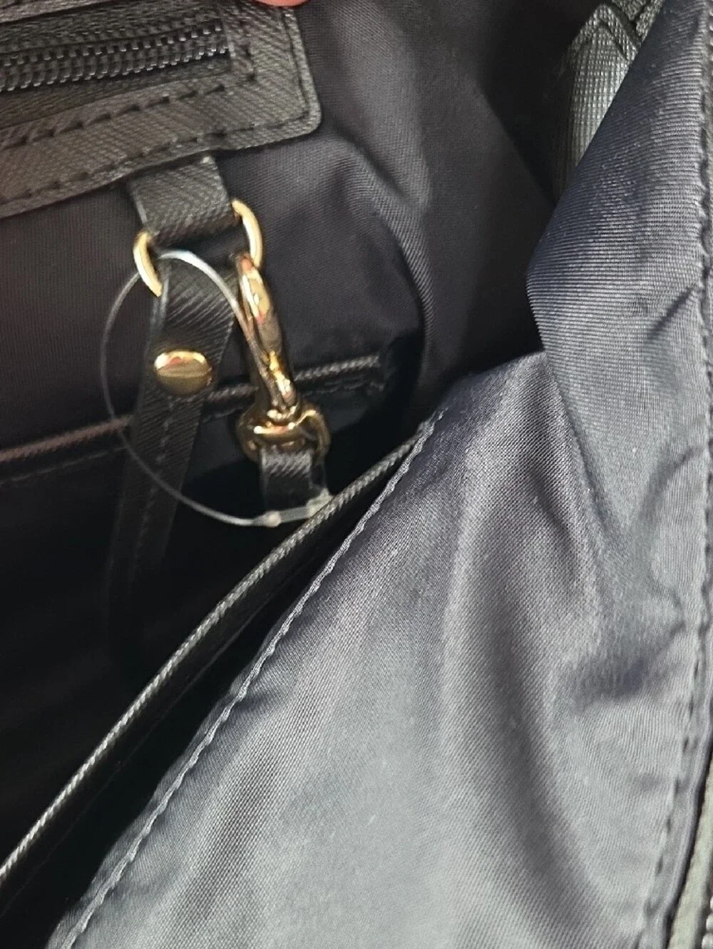 Michael Kors Black Tote Bag with Gold Hardware